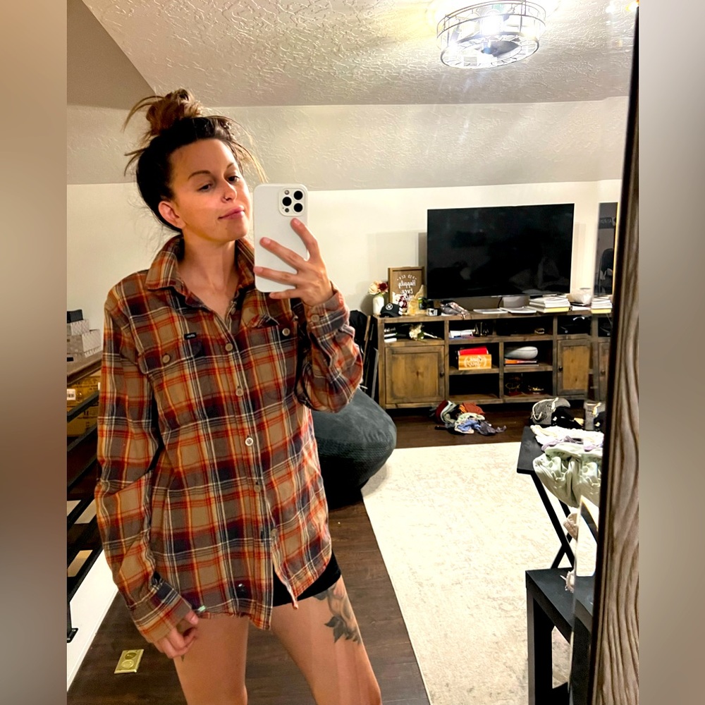 Obey flannel button down